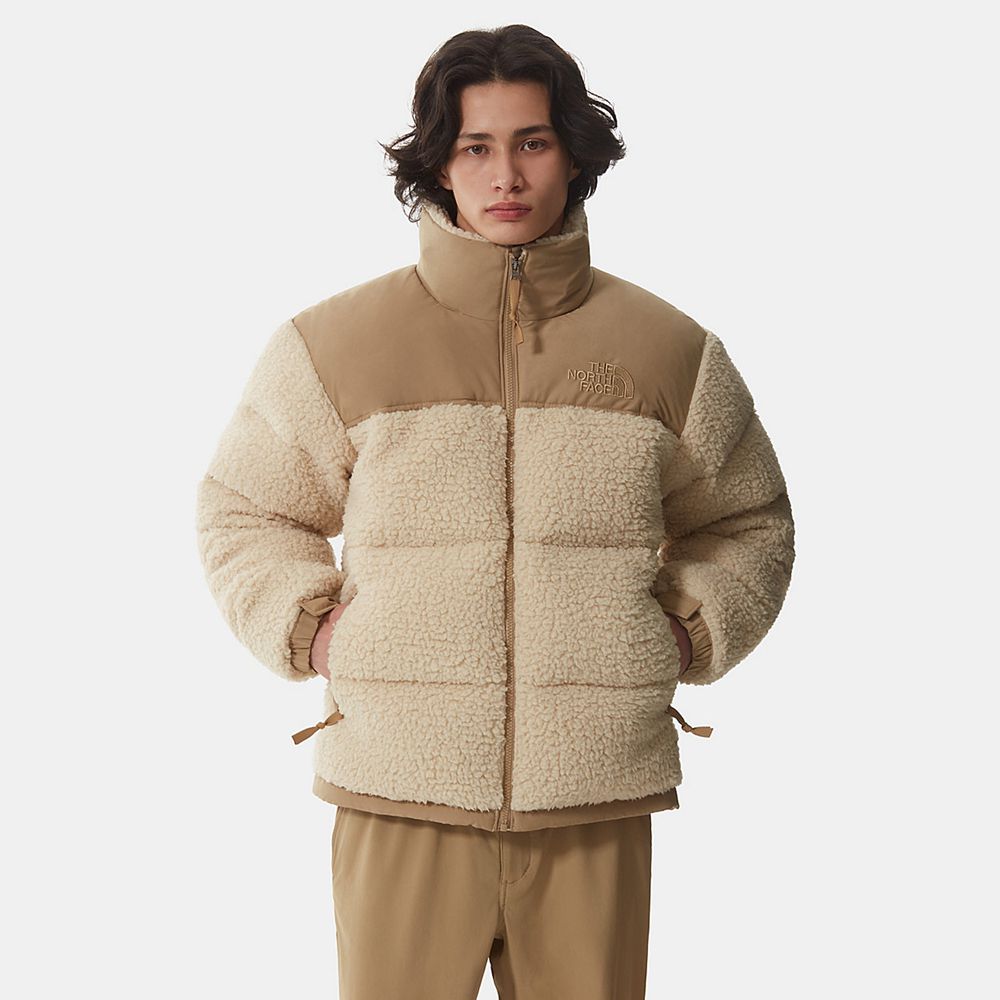 The North Face Nuptse Jacket Mens Australia - The North Face Sherpa Beige / Sand (IVX-560341)